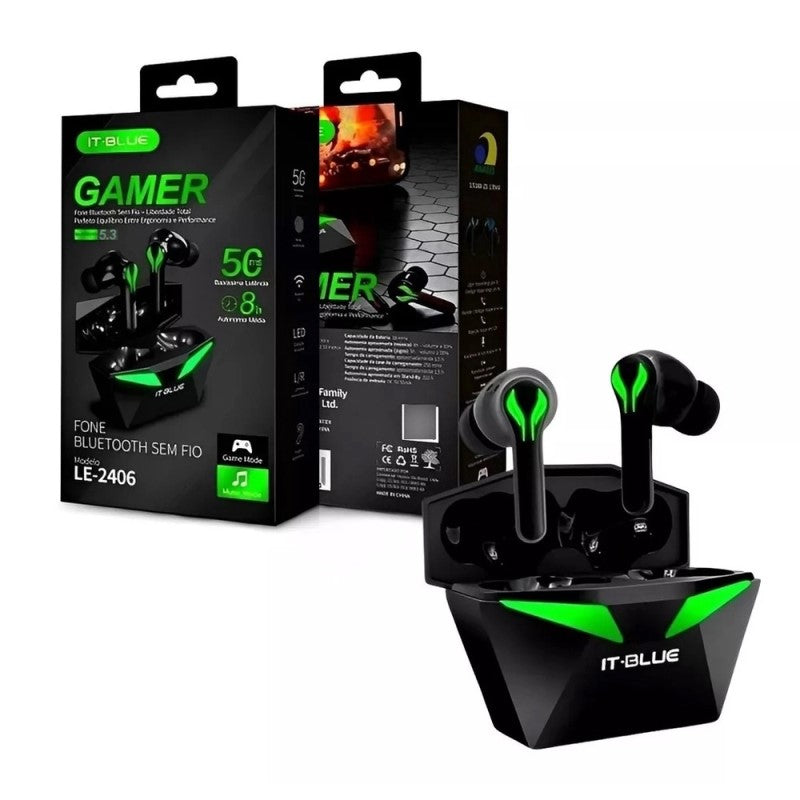 Fone De Ouvido Gamer Sem Fio